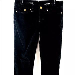 GAP Corduroy Pants Black Size 6 28 Sexy Boot (M12)
